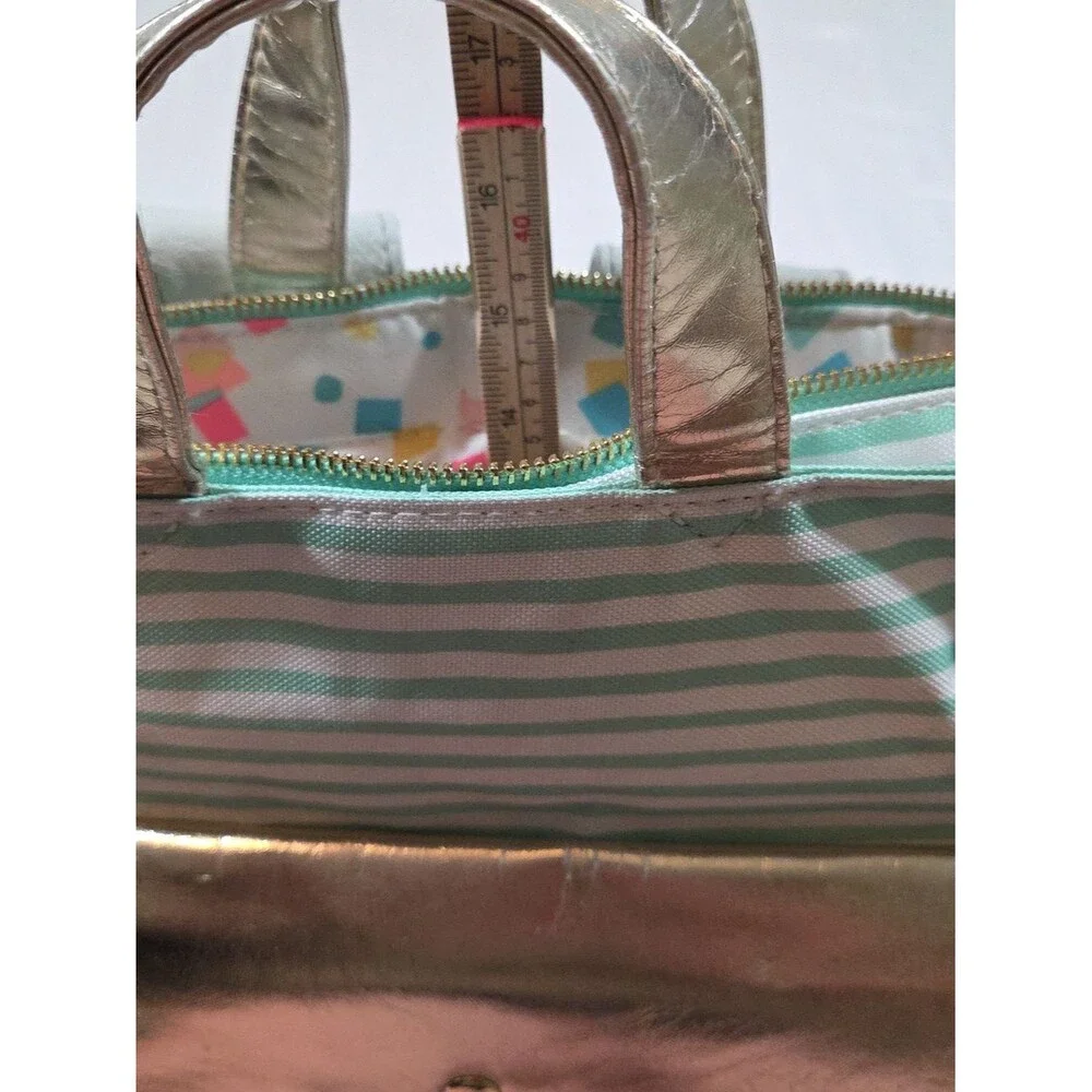 Oh Joy Target Green And White Stripes diaper bag